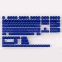 Classic Blue 104+41 Cherry Profile ABS Doubleshot Keycaps Set Side Legends for Cherry MX Mechanical Gaming Keyboard